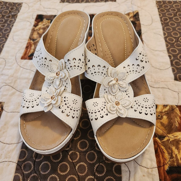 TEMOFON Womens Wedge Sandals - Picture 1 of 9